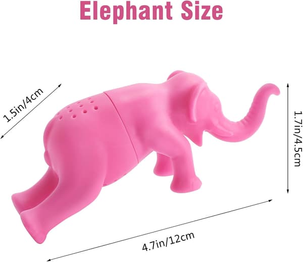 Stor brygge elefant silikon te-infuser