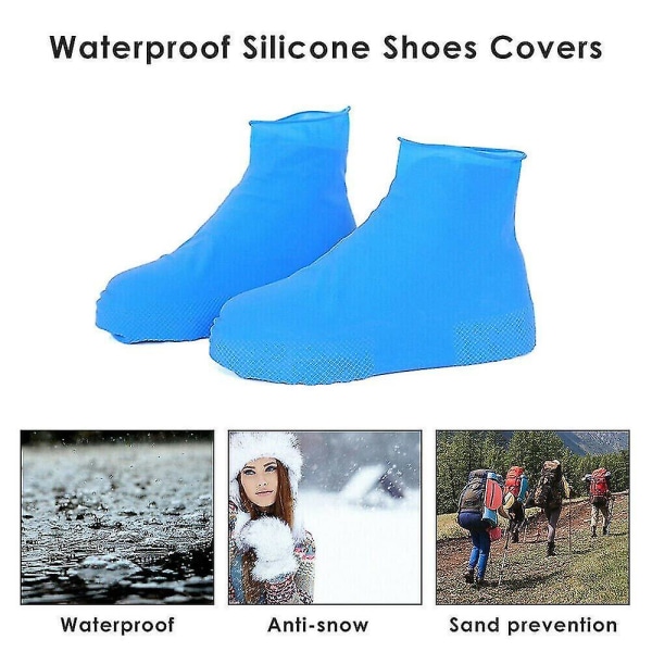 Återvinningsbara silikonöverdrag Regn Vattentäta skoöverdrag Boot Co