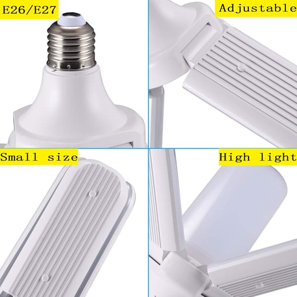 LED-lamppu, kolmilehtinen lamppu, valmis tuote, imukuppi