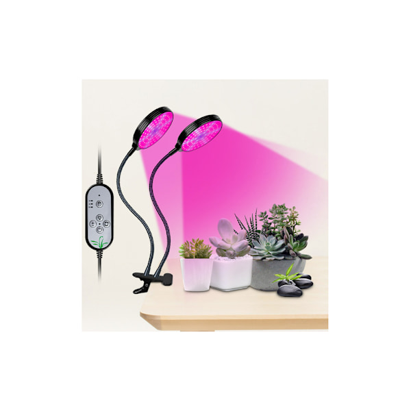 LED-klämma för växtbelysning, fullspektrum, hushållsväxter
