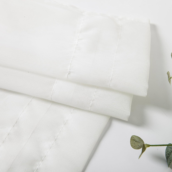Dørgardinpanel Elegant Solide Stanglommer Gjennomsiktig Voile Paneler 54