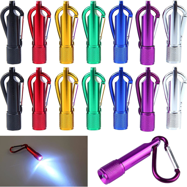 14 delar bärbar mini ficklampa Mini LED ficklampa med Keyc