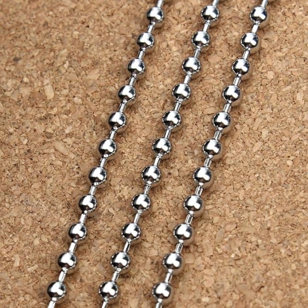 33 fot rostfritt stål kulkedjor halsband med 20 st kontakt