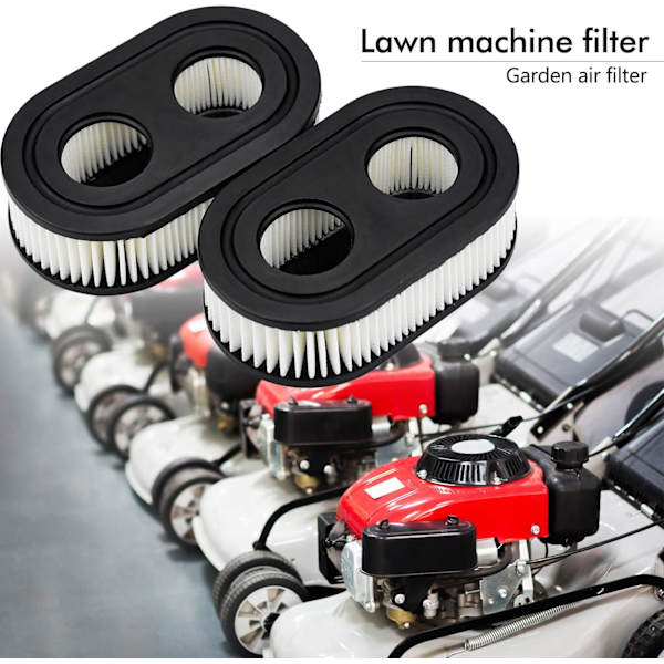 2 stk. Græsslåmaskine Luftfilter til Briggs & Stratton, 593260, Bl DXGHC