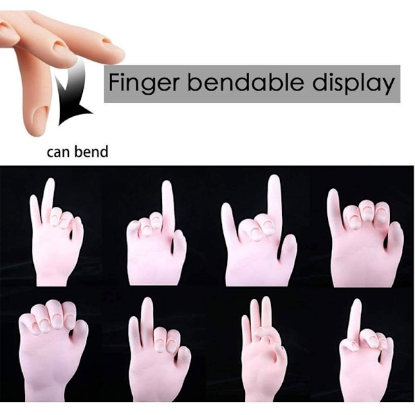 Nagelträning hand, nagelkonst träningshand flexibel rörlig protes