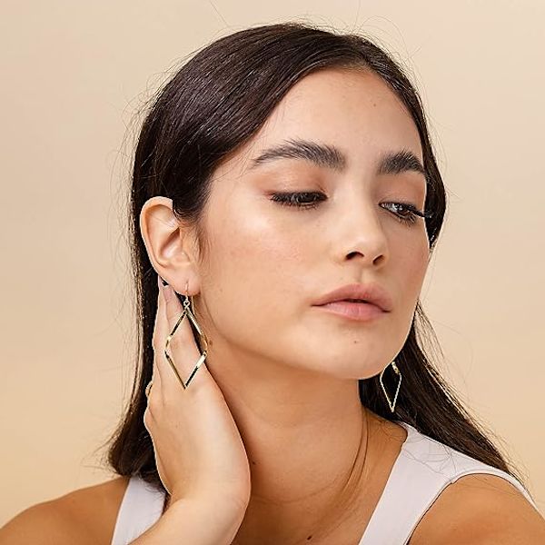 S925 Studörhängen Silver Obi Örhängen Lång Tassel Örhängen Hög
