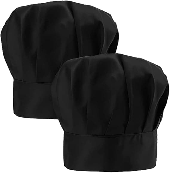 2 stk Kokkehatt Elastisk Kokkehatt Justerbar Kokkehatt Bomulls Co DXGHC