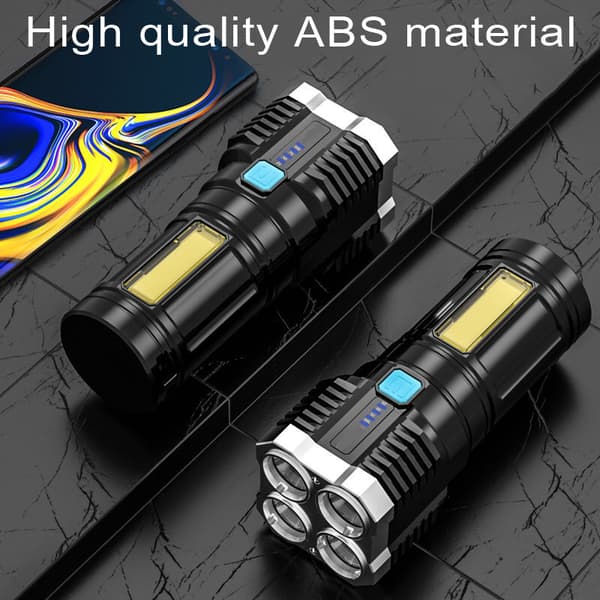 Super Kirkas 10000000lm Taskulamppu Led-Taskulamppu Usb Ladattava Tac