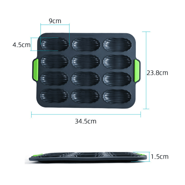 Mini Baguette Bakeform, 34x 23,8 cm, Perforert Non-Stick Baki
