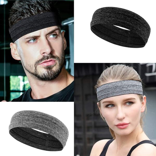 Hodebånd for trening for kvinner, sportshodeband for kvinner og menn, svette