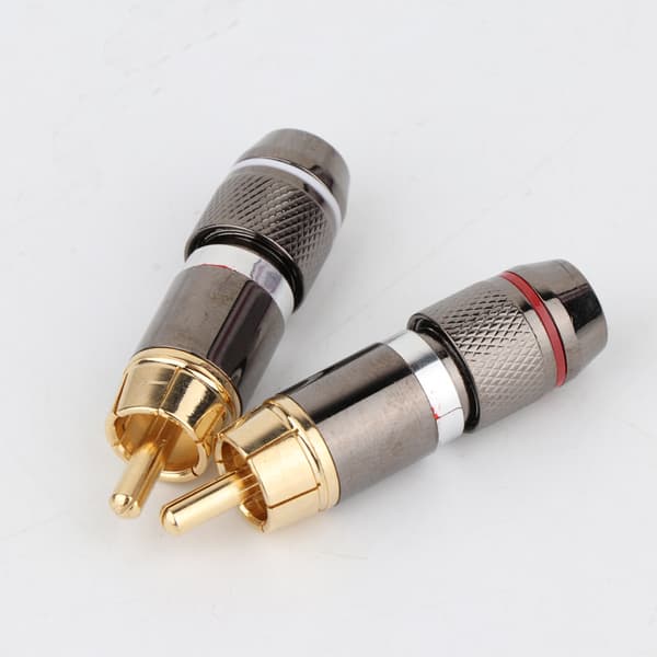 4 stk Preffair/R1733 lydfil-kvalitets lydkabel lotus plugg