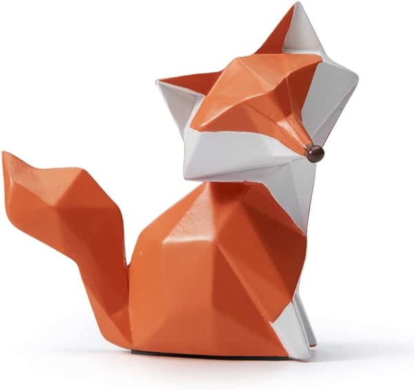 Rävstaty Dekoration Figur Staty Hemhantverk Resin Djurpresent