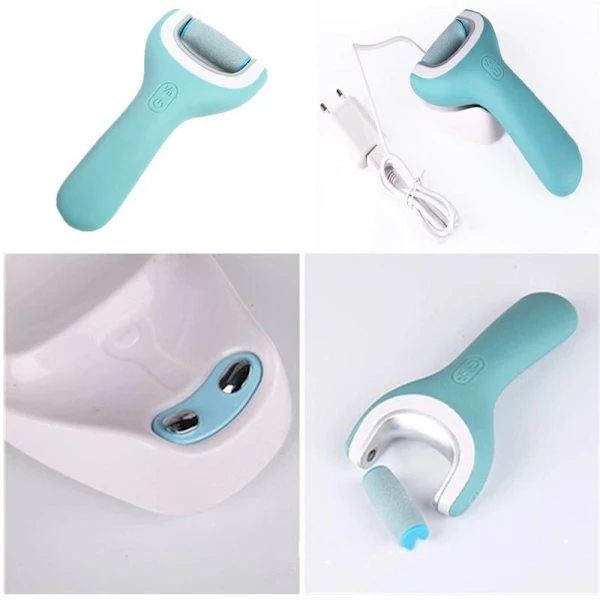 Pedi Perfect Wet & Dry Genopladelig Fodfil, Regular Grov, Blå,A
