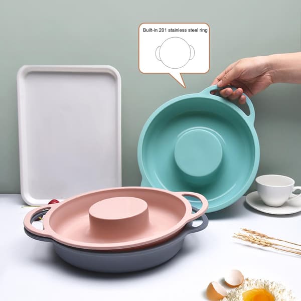 （Grå）Praktisk Non-Stick Kakeform Elastisk Varmebestandig Silikon