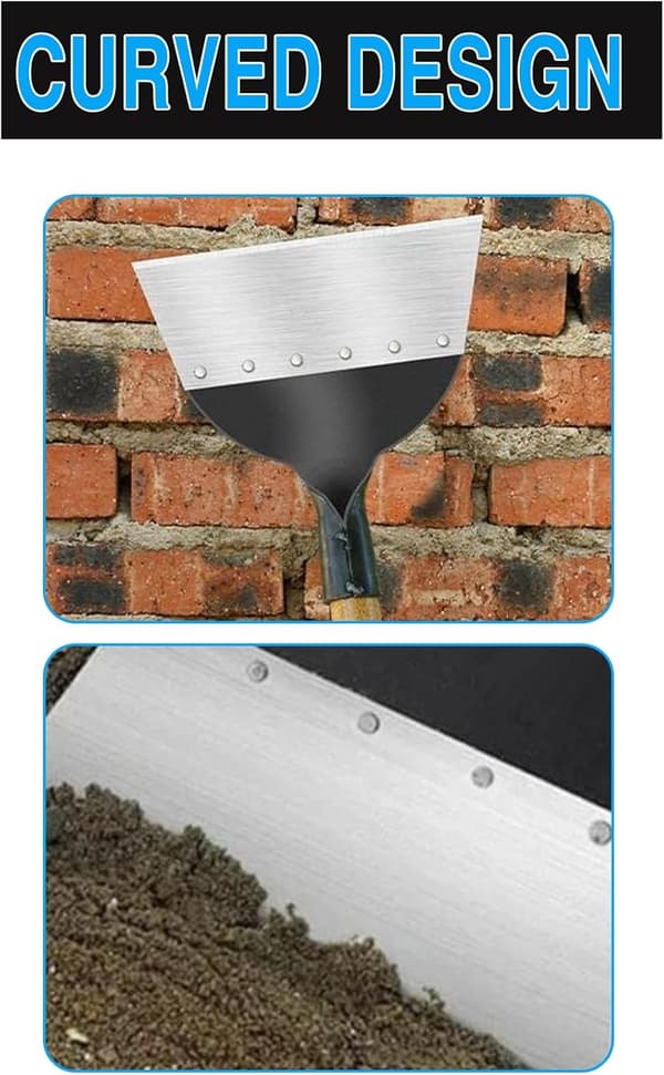 Trädgårdsspade, Multifunktionell Trädgårdsspade, Stål ogräsräfs