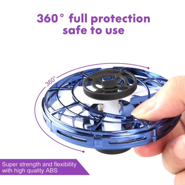 Drone Hovering Flygande Spinner Boomerang Fidget LED-Ljus Leksak för Barn