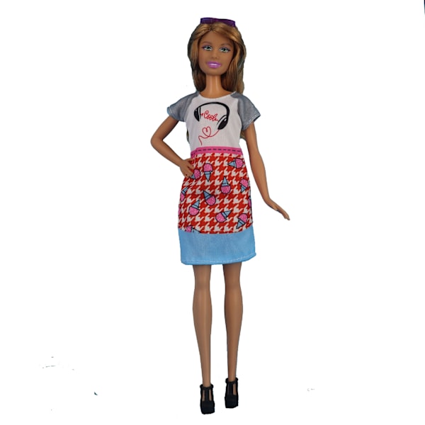 15 stycken 29 cm Barbie dockkläder Personlighetsmodekostym F
