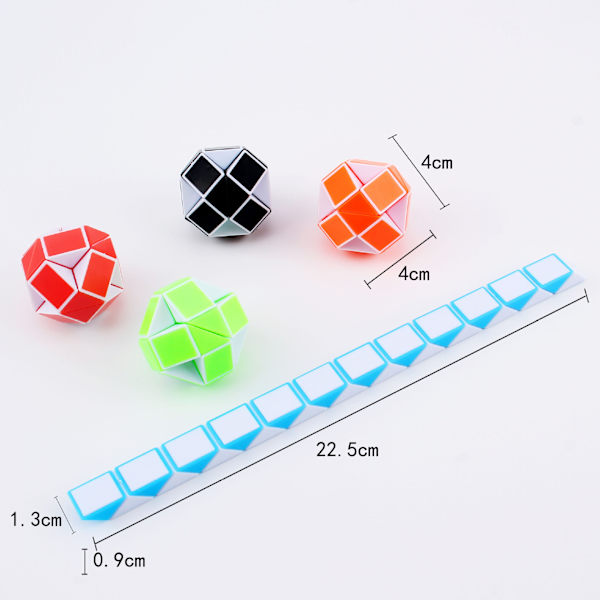 Magic Snake Twist Puslespil Twisty Legetøjssamling 24 Kiler Magic Ru