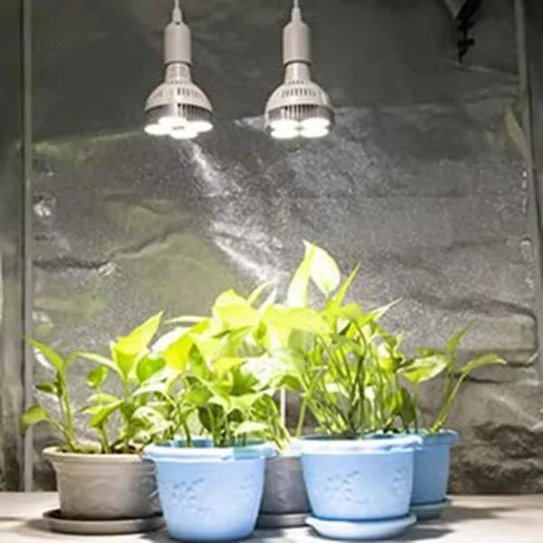 E27 plantelampe pære 35w Led plantevækstlys fuldt spektrum varmt hvidt lys til indendørs have hvid
