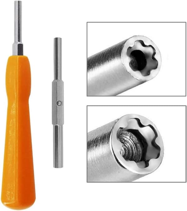 Gamebit Skruetrækker 4,5 mm 3,8 mm, Dobbelt Sikkerhedsbit til Åbning