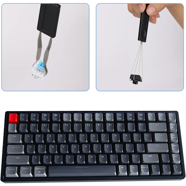 KeyCap-Fjerner i Rustfrit Stål - Tastatur-Trækker - Key Switch Rem DXGHC