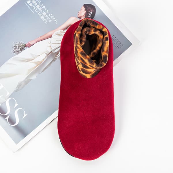 Medium Tube Plus Fleece Tykke Hjemmegulv Snøsokker for Kvinner Dobbel