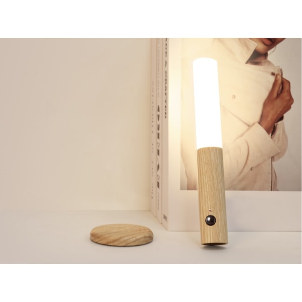 1 Stycke Ask Rörelseaktiverad USB Laddningsbar Smart Nattlampa, 3