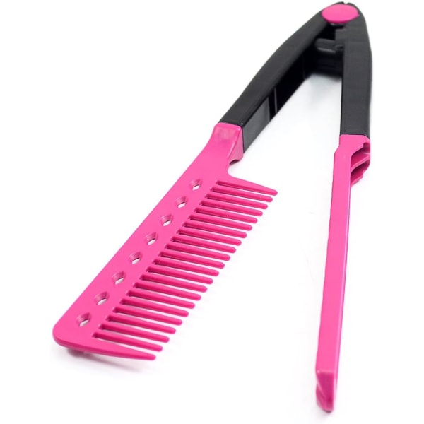 Frisør DIY Styler Hair Straighteners Folding V Shape Comb, DXGHC