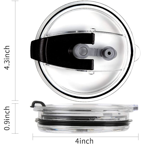 30oz Tumblerlock med 3 Extra Silikonpackningar, Passar för