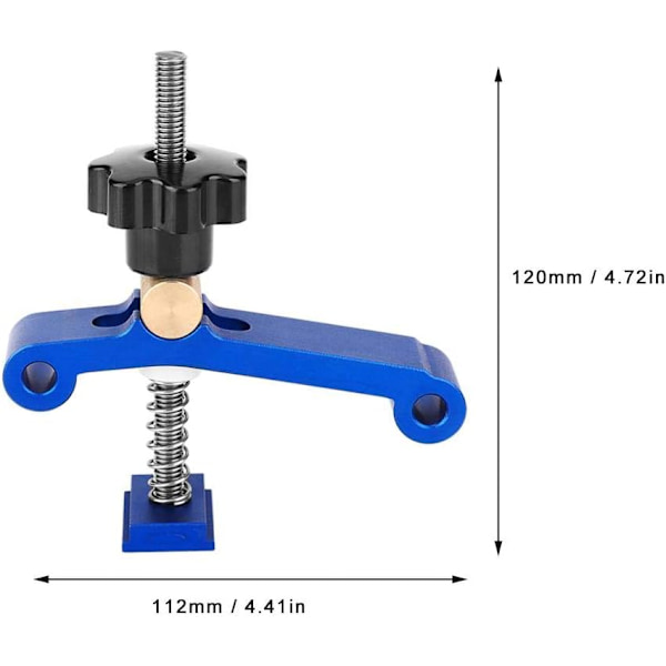 Metal T-klemmer, Multifunktionel Aluminiumlegerings T-spor Klemme Træ DXGHC