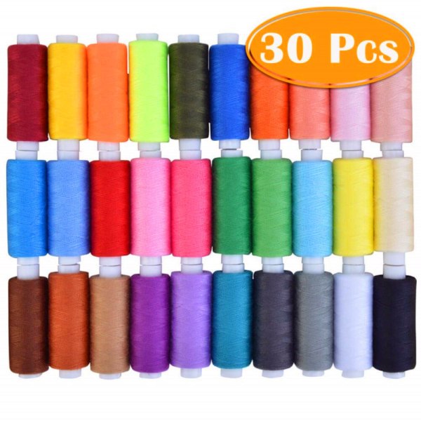 Manuaalinen DIY-ompelulankapaketti 30 väriä kiinteä ompelulankasetti