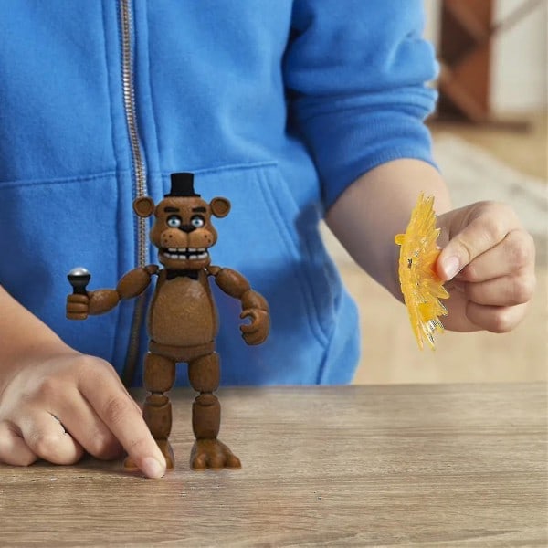 5-pakkaus Anime-hahmon kokoonpanoleluja Viisi yötä Freddy's Fnaf Söpö toimintahahmo Pvc-malli Freddy-lelut