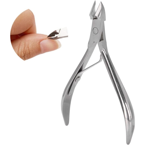 Cuticle cutter, professionel rustfrit stål neglebåndssaks og