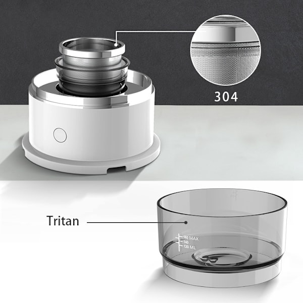 Minikaffemaskin, kaffebrygger, kvern, helautomatisk