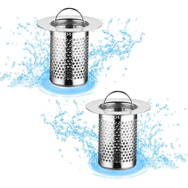 Aftræksfilter 2 stk. Hårfilter Bruser Si Badkar Filter DXGHC
