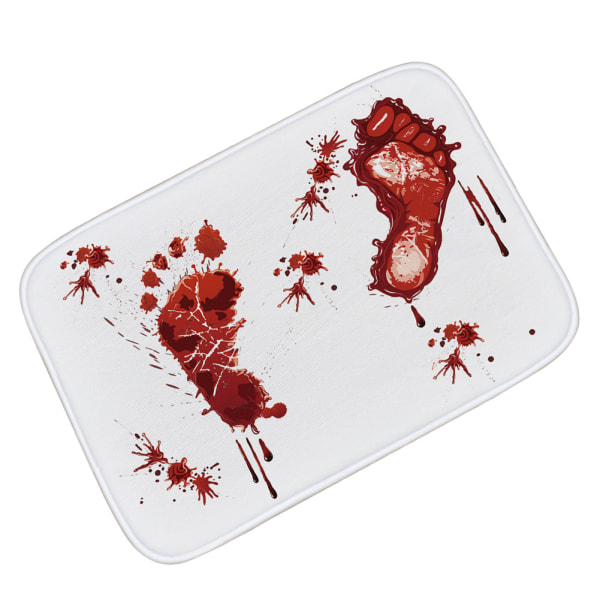 Blood footprint anti-skid floor mat Creative foreign trade foo