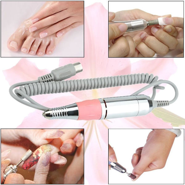 Manikyr Maskin Nagelfräsmaskin Elektrisk Mini Pedikyr Nagelkonstverktyg