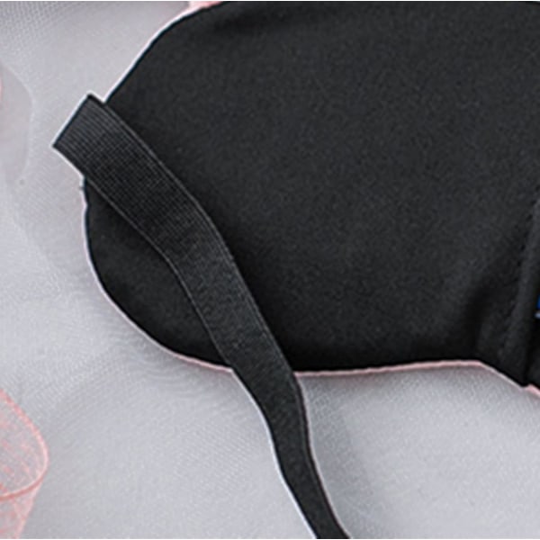 Söt tecknad vit gris sovmask ögonmask silkeslen mjuk plysch DXGHC