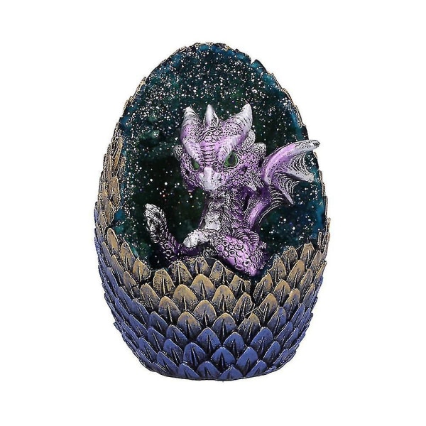 Dww-lava Baby Dragon Egg Resin Skulptur Hem Staty Ornament DXGHC