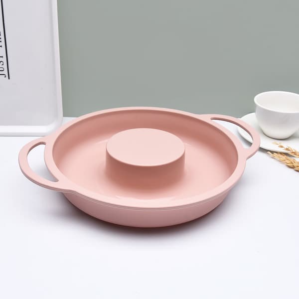（Pink）Praktisk Non-Stick Kageform Elastisk Varmebestandig Silikon