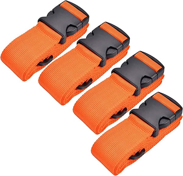 4-pack Justerbara Resväskor Remmar Bagageband Bärremmar Su