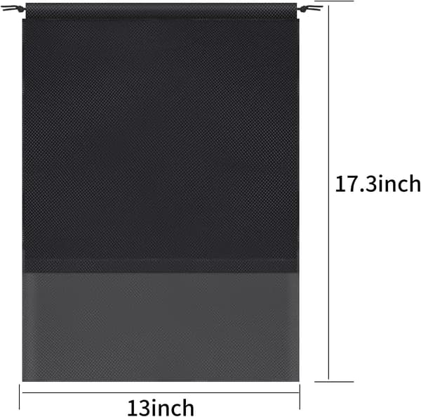 5-pack (33 x 44 cm) bärbara rese-skobag, platsbesparande