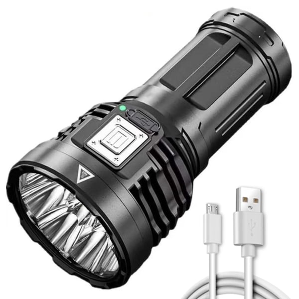 Multifunction octa-core led outdoor flashlight strong light flash