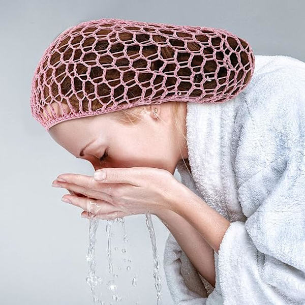 3 kpl Mesh Hair Net Rayon Crochet -hiusverkot Neulotu snood Hat virkattu Unihattu