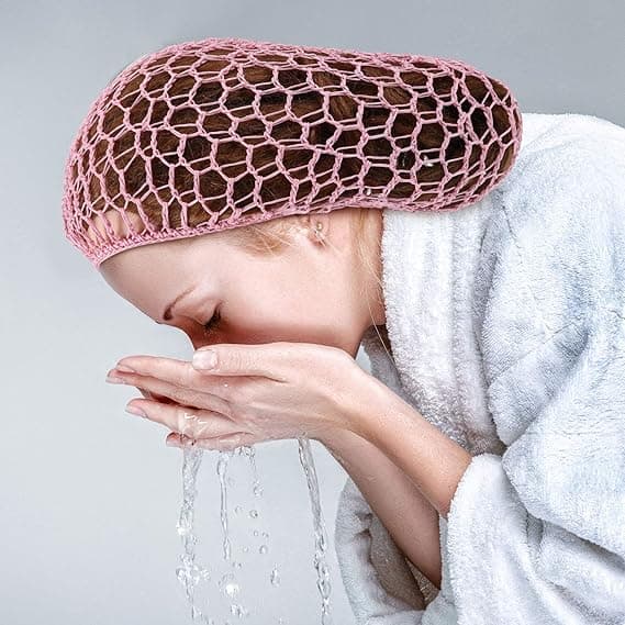 3 st mesh hårnät rayon virkade hårnät stickade mössa virkade sovmössa