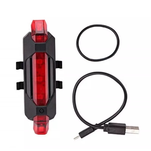 USB Ladbar Sykkellys Foran og Bak - Scoo