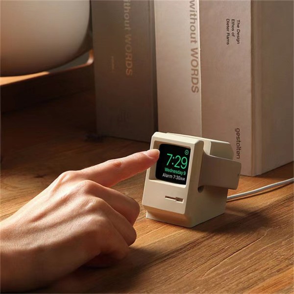 Laderstativ Kompatibelt med Apple Watch, 6, SE, 5, 4, Macintos