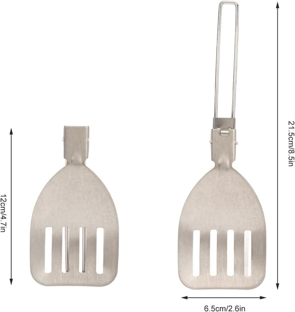 Foldbar Spatel, Lukkedesign Rustfrit Stål Foldbar Madlavning