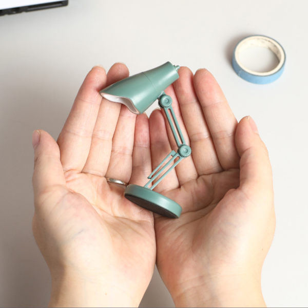 Mini Lille LED Bordlampe Bærbar Foldbar Natlampe Ma