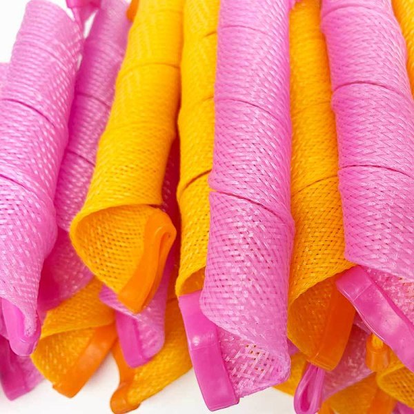 18-delt Varmefri Krølle Spiral Curler Bølge Hår Styling Kit Incl